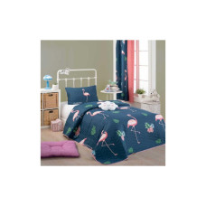 Покривало стеганное Eponj Home Туреччина - BigFilamin laci темно-синій 160x220 см