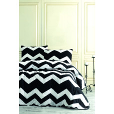 Покривало стеганное Eponj Home Туреччина B & W - BigZigzag 160x220 см
