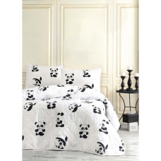 Покривало стеганное Eponj Home Туреччина B & W - Panda 160x220 см