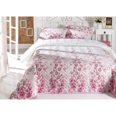 Покривало стеганное Eponj Home Туреччина - Coretta a pembe рожевий 160x220 см