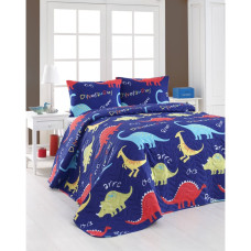 Покривало стеганное Eponj Home Туреччина - Dinazorus mavi блакитний 160x220 см