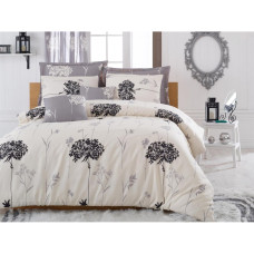 Покривало стеганное Eponj Home Туреччина - Efil bej-gri 160x220 см