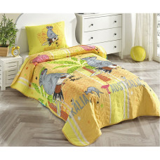 Покривало стеганное Eponj Home Туреччина - Koala sari жовтий 160x220 см