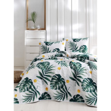 Покривало стеганное Eponj Home Туреччина - Monstera yesil зелений 160x220 см