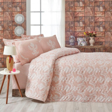 Покривало стеганное Eponj Home Туреччина - Pure pudra пудра 160x220 см