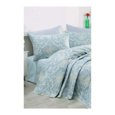 Покривало стеганное Eponj Home Туреччина - Tuval mavi блакитний 160x220 см