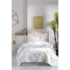 Покривало стьобане Enlora Home Туреччина - Ilanda Beyaz білий 180x225 см