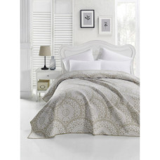 Покривало жаккардовое Eponj Home Туреччина - Mandala hardal гірчичний 200x230 см