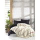 Плед Eponj Home Туреччина - Cizgili 180x220 Krem кремовий