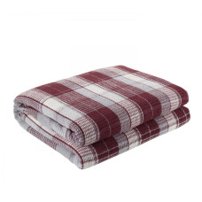 Плед Eponj Home Туреччина - Ekose 180x220 Bordo-Gri бордовий-сірий