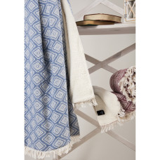 Плед микроплюш Barine Турция - Diamond Throw denim 130x170 см