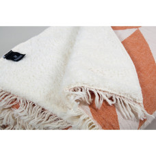 Плед микроплюш Barine Турция - Fishbone Throw orange 125x170 см