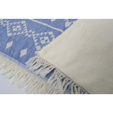 Плед микроплюш Barine Турция - Kilim blue 130x170 см