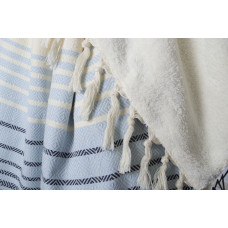 Плед микроплюш Barine Турция - Quad Throw denim 150x200 см
