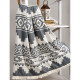 Плед микроплюш Barine Турция - Rug Throw black 130x170 см