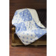 Плед микроплюш Barine Турция - Star Patchwork throw blue голубой 130x170 см