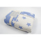 Плед микроплюш Barine Турция - Star Patchwork throw blue голубой 130x170 см