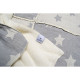 Плед микроплюш Barine Турция - Star Patchwork throw grey серый 130x170 см