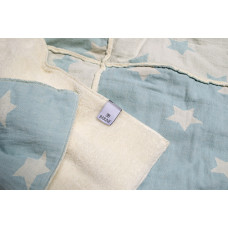 Плед микроплюш Barine Турция - Star Patchwork throw mint ментоловый 130x170 см