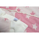 Плед микроплюш Barine Турция - Star Patchwork throw pink розовый 130x170 см