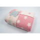 Плед микроплюш Barine Турция - Star Patchwork throw pink розовый 130x170 см