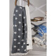 Плед микроплюш Barine Турция - Star Throw black 130x170 см