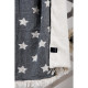 Плед микроплюш Barine Турция - Star Throw black 130x170 см