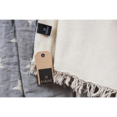 Плед микроплюш Barine Турция - Star Throw grey 130x170 см