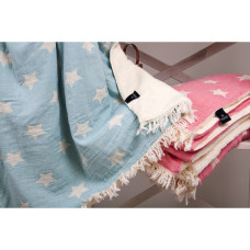 Плед микроплюш Barine Турция - Star Throw mint 130x170 см