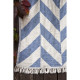 Плед накидка Barine Турция - Fishbone Denim синий 130x180 см