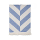 Плед накидка Barine Турция - Fishbone Denim синий 130x180 см