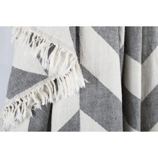 Плед накидка Barine Турция - Fishbone Throw Black 130x180 см