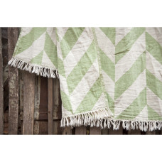 Плед накидка Barine Турция - Fishbone Throw Green Eyes 130x180 см