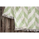 Плед накидка Barine Турция - Fishbone Throw Green Eyes 130x180 см