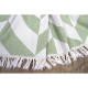 Плед накидка Barine Турция - Fishbone Throw Green Eyes 130x180 см
