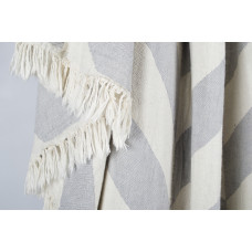 Плед накидка Barine Турция - Fishbone Throw Grey 130x180 см