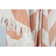 Плед накидка Barine Турция - Fishbone Throw Orange 130x180 см