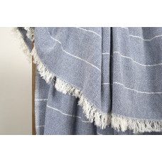 Плед накидка Barine Туреччина - Gleam denim синій 120x165 см