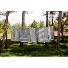 Плед накидка Barine Турция - Mountain Magic Throw black&white черно-белый 130x170 см