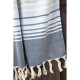 Плед накидка Barine Турция - Quad Throw denim синий 150x200 см