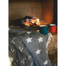 Плед накидка Barine Турция - Stars Throw black черный 130x170 см
