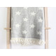 Плед накидка Barine Туреччина - Wool Star Throw Grey сірий 135x170 см