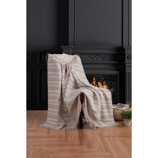 Плед накидка Eponj Home Турция Buldan Keten - Desibel 170x220 bej бежевый