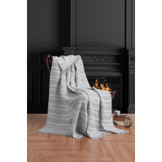 Плед накидка Eponj Home Турция Buldan Keten - Desibel 170x220 gri серый
