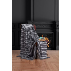 Плед накидка Eponj Home Турция Buldan Keten - Desibel 170x220 siyah черный