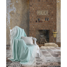 Плед накидка Eponj Home Турция Buldan Keten - Etnik 170x220 su yesili зеленый
