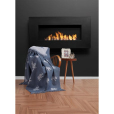 Плед накидка Eponj Home Турция Buldan Keten - Fil 170x220 petrol 