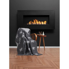 Плед накидка Eponj Home Турция Buldan Keten - Fil 170x220 siyah черный 