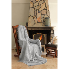 Плед накидка Eponj Home Турция Buldan Keten - Linen 170x220 gri серый