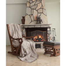 Плед накидка Eponj Home Турция Buldan Keten - Linen 170x220 hardal горчичный
